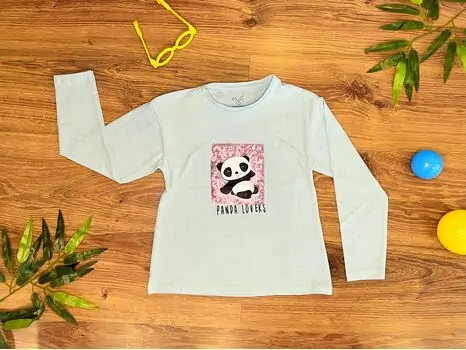 PANDA LOVERS 623405 WHITE ALG გრძელ მკლავიანი მაისური