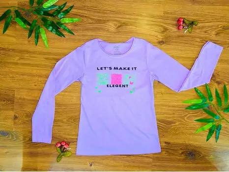 LET'S MAKE IT LIGHT PURPLE 723111 ALG გრძელ მკლავიანი მაისური