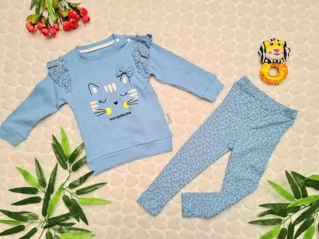 Mon Petite Chat 2in1 FLAMİNDO 1051 საბავშვო ტანსაცმლის ნაკრები