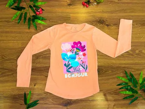 BONJOUR 723411 PEACH ALG გრძელ მკლავიანი მაისური