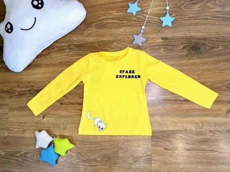 Space Explorer 523413 ALG Yellow გრძელ მკლავიანი მაისური
