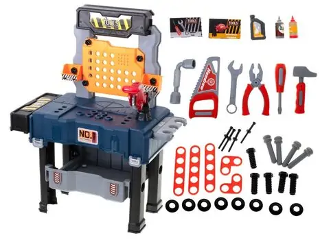 Mobile Tool Set For Kids Blue 8035B სათამაშო ინსტრუმენტების ნაკრები