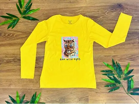 The Wild 723452 ALG Yellow გრძელ მკლავიანი მაისური