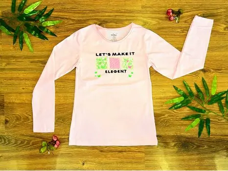 LET'S MAKE IT LIGHT PINK 723111 ALG გრძელ მკლავიანი მაისური