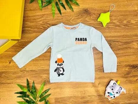 Panda Squad Blue 123407 ALG გრძელ მკლავიანი მაისური