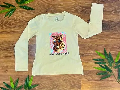 The Wild 723452 ALG Beige გრძელ მკლავიანი მაისური