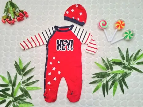 Annora Baby ჩვილის რომპერი 144 Red