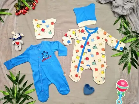 Lovely Romper 2in1 set 26-271-3 Maibella Blue საბავშვო რომპერი