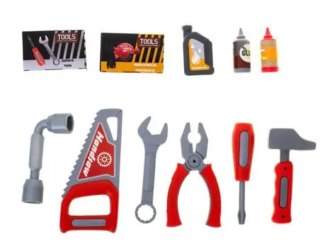 Mobile Tool Set For Kids Blue 8035B სათამაშო ინსტრუმენტების ნაკრები, 10 image