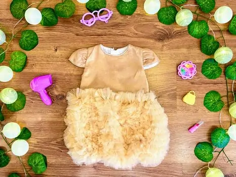 AMANTE KIDS BABY DRESS BEIGE 605 საბავშვო კაბა