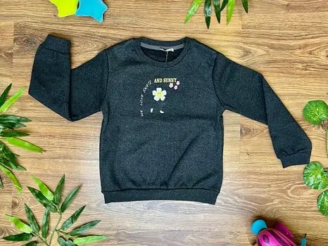 Funny Sunflower Dark Gray ALG 623157 გრძელ მკლავიანი მაისური