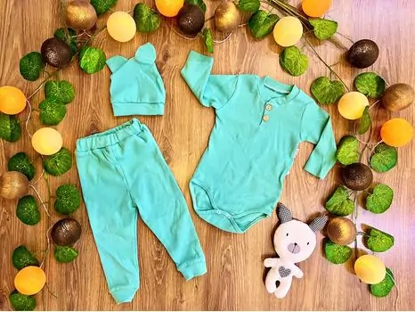 Lovely Romper Set For Baby MURATBABY Mint 6454 საბავშვო ტანსაცმლის ნაკრები