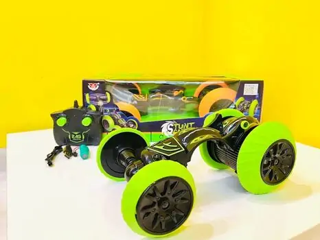 Stunt car for kids green სათამაშო მანქანა დისტანციური მართვით, 5 image