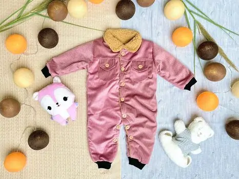 Little Romper MURATBABY Pink 6141 საბავშვო რომპერი