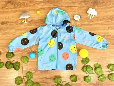 Let's Go! Emoji Blue Jacket Crispy 22247 საბავშვო ქურთუკი