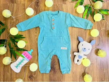 Little Romper MURATBABY 7082 Light Blue საბავშვო რომპერი