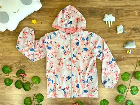Flowers Bloom Grey Jacket Crispy 22283 საბავშვო ქურთუკი