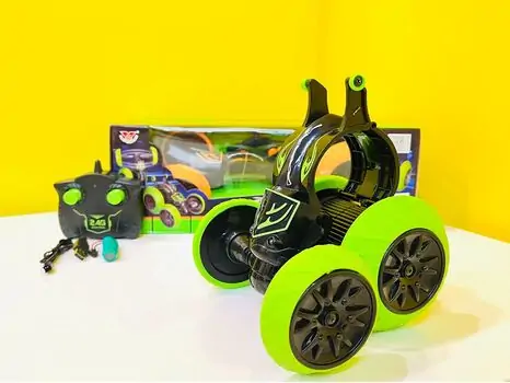 Stunt car for kids green სათამაშო მანქანა დისტანციური მართვით, 2 image