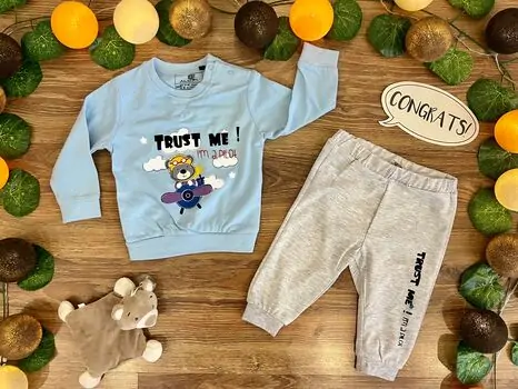 Trust me, i'm a Pilot Set 2in1 Blue 122032 ALG თბილი ორეული