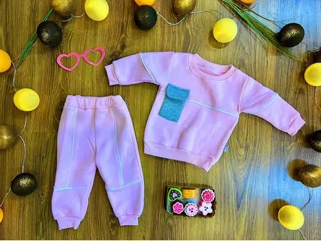 Sport Set For Baby MURATBABY Pink 7271 თბილი ორეული