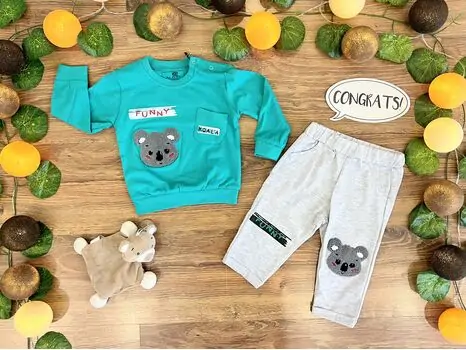 FUNNY KOALA Set 2in1 Dark Blue 122031 ALG თბილი ორეული