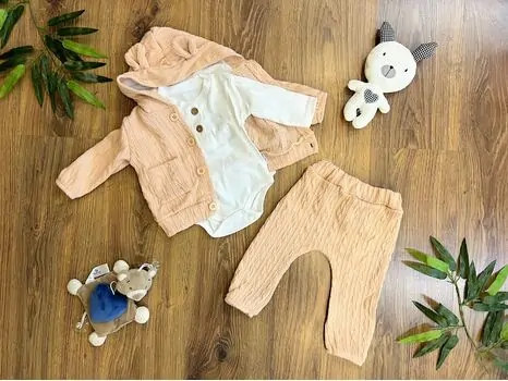 Lovely Baby Set MURATBABY Pink 7186 საბავშვო ტანსაცმლის ნაკრები