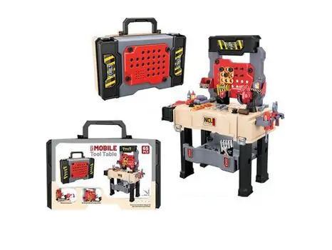 Mobile Tool Table 2 in 1 For Kids 8035A სათამაშო ინსტრუმენტების ნაკრები, 2 image