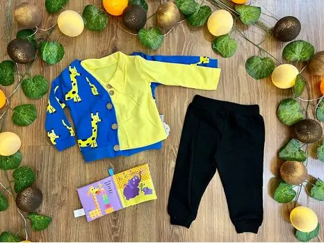 Giraffe Jose Set MURATBABY Light Yellow 6200 საბავშვო ტანსაცმლის ნაკრები