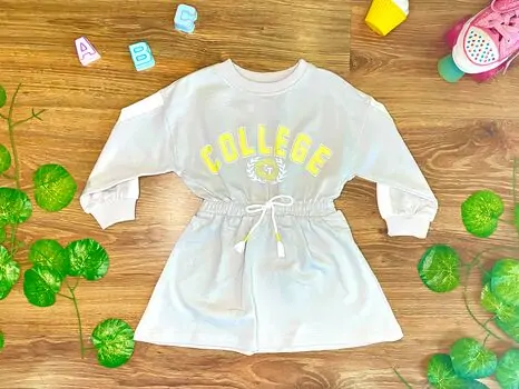 COLLEGE DRESS WHITE LIMONES 950 საბავშვო კაბა