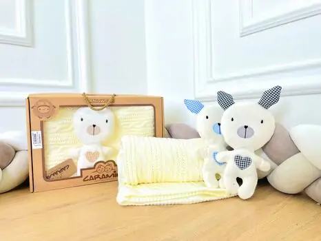 BLANKET BABY BUNNY CARAMINI 5201 ჩვილის პლედი