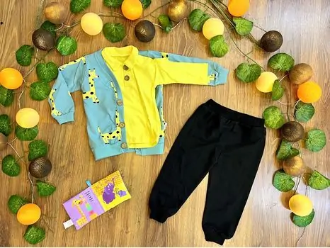 Giraffe Jose Set MURATBABY Yellow 6200 საბავშვო ტანსაცმლის ნაკრები