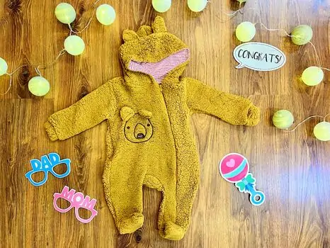 Lovely Koala Romper MURATBABY 7255 Brown ახალშობილის რომპერი