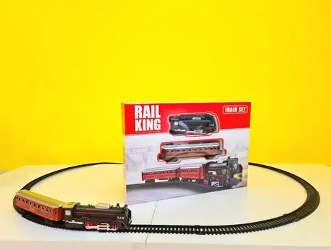 Rail king train set საბავშვო სათამაშო მატარებელი, 4 image