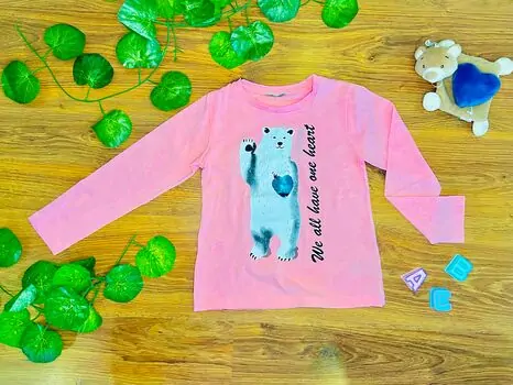 We All Have One Heart 623401 PINK ALG გრძელ მკლავიანი მაისური
