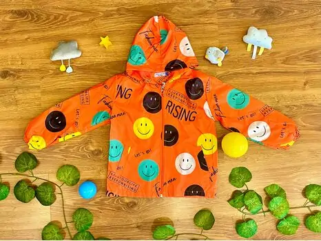 Let's Go! Emoji Orange Jacket Crispy 22247 საბავშვო ქურთუკი