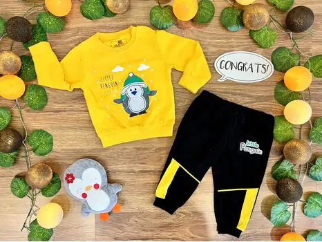 Little Cute Penguin Set 2in1 Yellow 122036 ALG თბილი ორეული