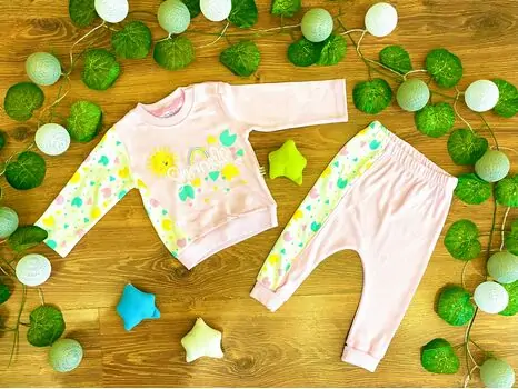 Smile 2in1 Set Maibella Light Pink 01-501 საბავშვო ტანსაცმლის ნაკრები