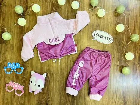 Cool Girl Baby Set MURATBABY Purple 7262 საბავშვო ტანსაცმლის ნაკრები