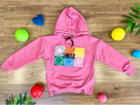 SMILE ALG 723527 საბავშვო ჰუდი PINK