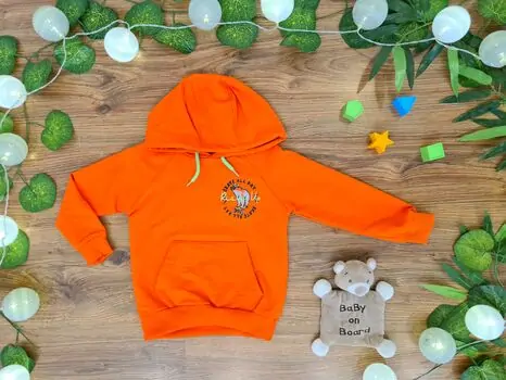 Skate all Day ALG 223452 საბავშვო ჰუდი Orange