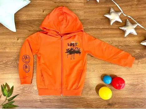 BROKEN LOST ALG 323492 საბავშვო ჰუდი Orange
