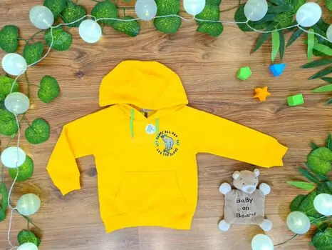 Skate all Day ALG 223452 საბავშვო ჰუდი Yellow