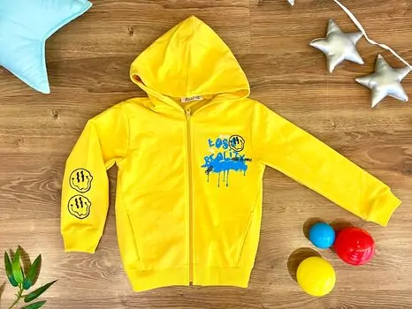 BROKEN LOST ALG 323492 საბავშვო ჰუდი Yellow