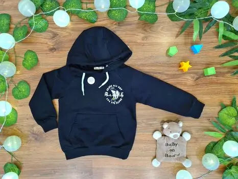 Skate all Day ALG 223452 საბავშვო ჰუდი Black
