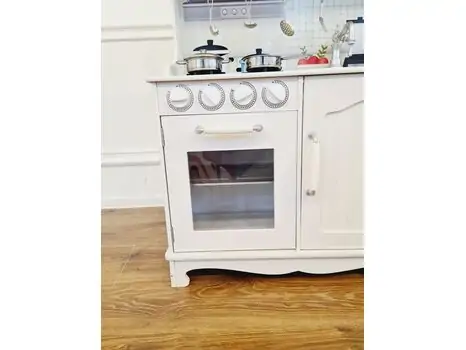Wooden Kitchen With Accessories TX1168  ხის სათამაშო სამზარეულო აქსესუარებით, 11 image