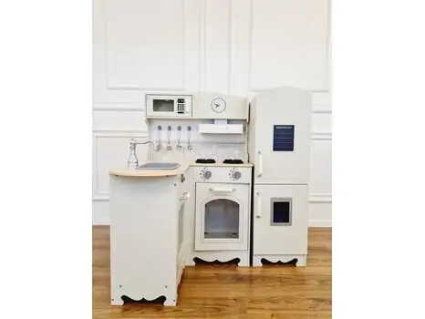 Toy Wooden Kitchen With Accessories TX1196 საბავშვო ხის სამზარეულო, 2 image