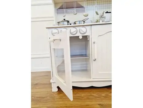 Wooden Kitchen With Accessories TX1168  ხის სათამაშო სამზარეულო აქსესუარებით, 5 image