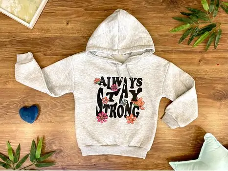 Always Stay Strong ALG 723471 საბავშვო ჰუდი White