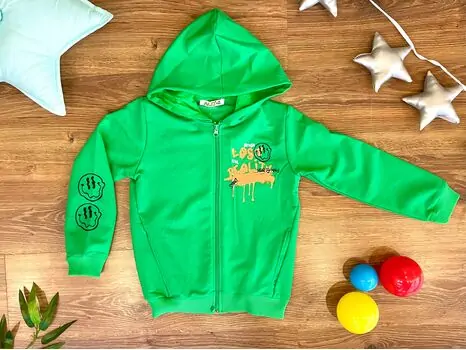 BROKEN LOST ALG 323492 საბავშვო ჰუდი Neon Green