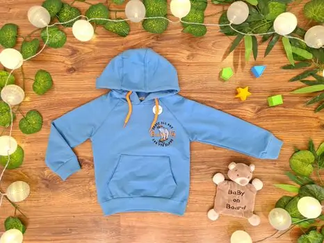 Skate all Day ALG 223452 საბავშვო ჰუდი Light Blue